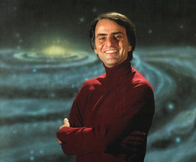Carl Sagan 1934 to 1996 was an American astronomer, astrophysicist, cosmologist, author, science popularizer and science communicator in astronomy and natural sciences. He spent most of his career as a professor of astronomy at Cornell University where he directed the Laboratory for Planetary Studies. He published more than 600 scientific papers and articles and was author, co-author or editor of more than 20 books. He advocated scientific skeptical inquiry and the scientific method, pioneered exobiology and promoted the Search for Extra-Terrestrial Intelligence