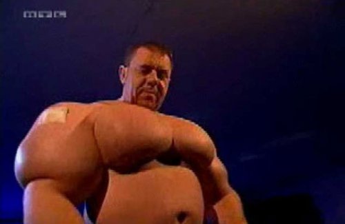 These people have the wrong idea about what bodybuilding is. So instead of doing it the right way, they choose to inflate there body`s. End so, the balloon man have emerged. http://vulkom.com/balloon-people/