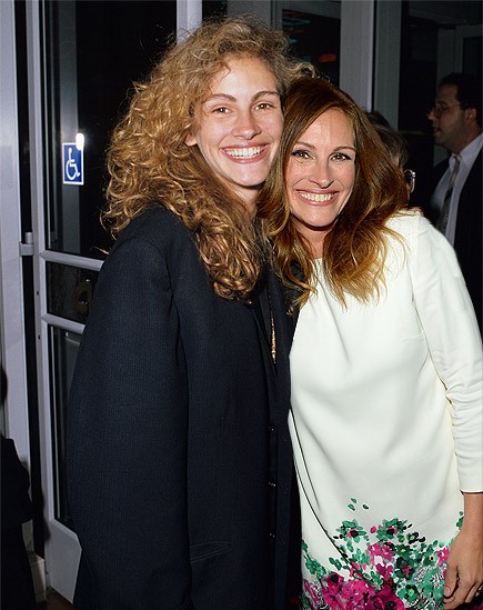 Julia Roberts in 1989 and 2013