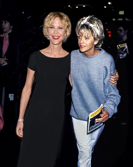 Meg Ryan in 2013 and 1986