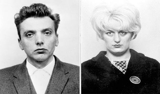 Ian Brady and Myra HindleyIan Brady and Myra Hindley killed 5 children between 1963 and 1965, in Greater Manchester, England. Aged between 10 and 17 years old, their victims were sexually assaulted before being brutally murdered. Three of the victims were discovered in graves dug on Saddleworth Moor and the last victims body found at Bradys house, the whereabouts of the fourth victim, Keith Bennett remains unknown. Both Brady and Hindley were later sentenced to life imprisonment. Hindley dying in prison in 2002. Brady has since been confined in the maximum security Ashworth Hospital where he remains on hunger strike to this day.