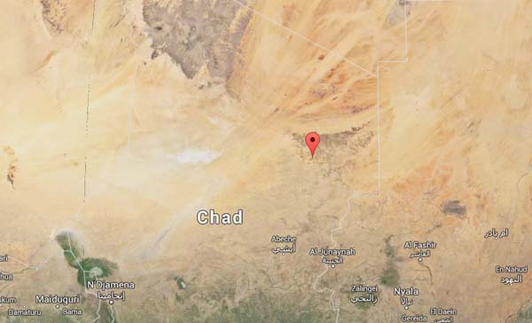 Its located smack dab in the middle of the Sahara.