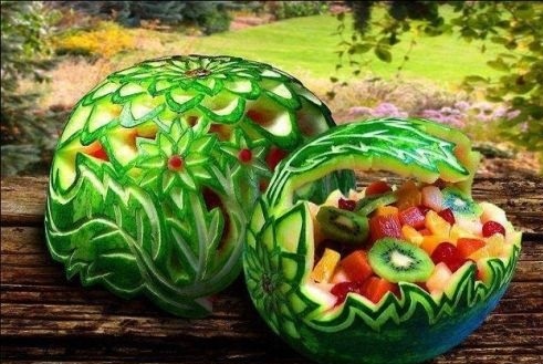 Amazing watermelon art