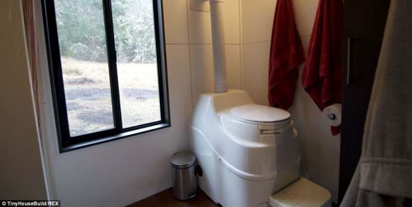 Home includes a toilet and shower.