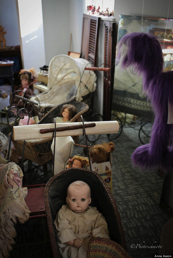 Whether there's any truth to the haunted rumors, we're thankful all those dolls are out of there today, as evidenced by the listing's photos even if we still can't get their creepy little faces out of our heads.