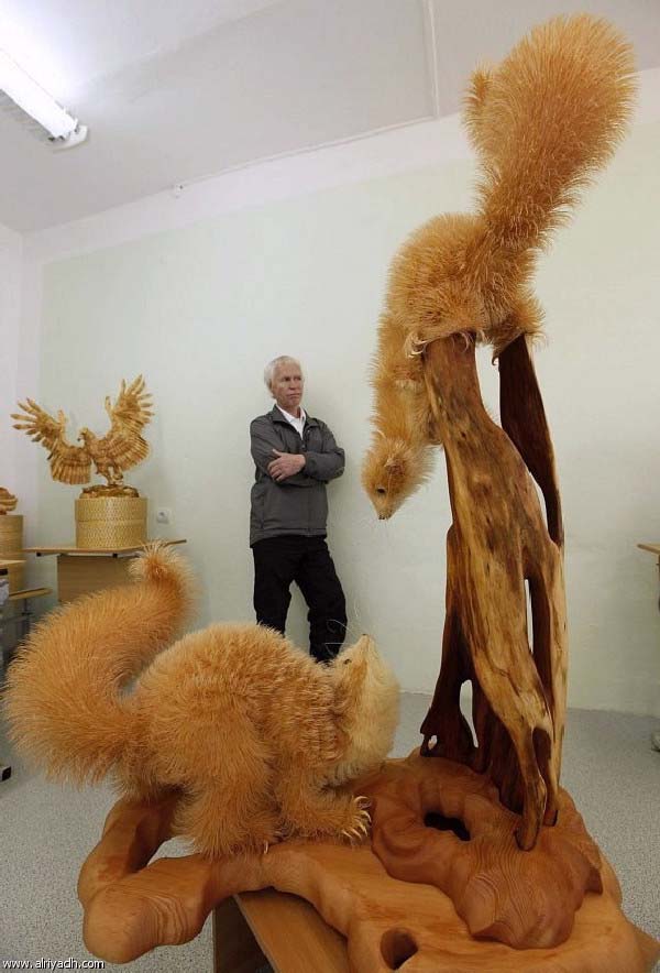 Although his art looks like taxidermy, he says its nothing like it.