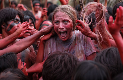 The Green Inferno, release date: September 5, 2014, a group of student activists travel from New York City to the Amazon to save a dying tribe but crash in the jungle and are taken hostage by the very natives they protected.