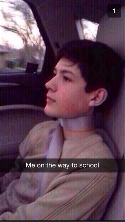 snapchat you ask your mom for mcdonald's - Me on the way to school