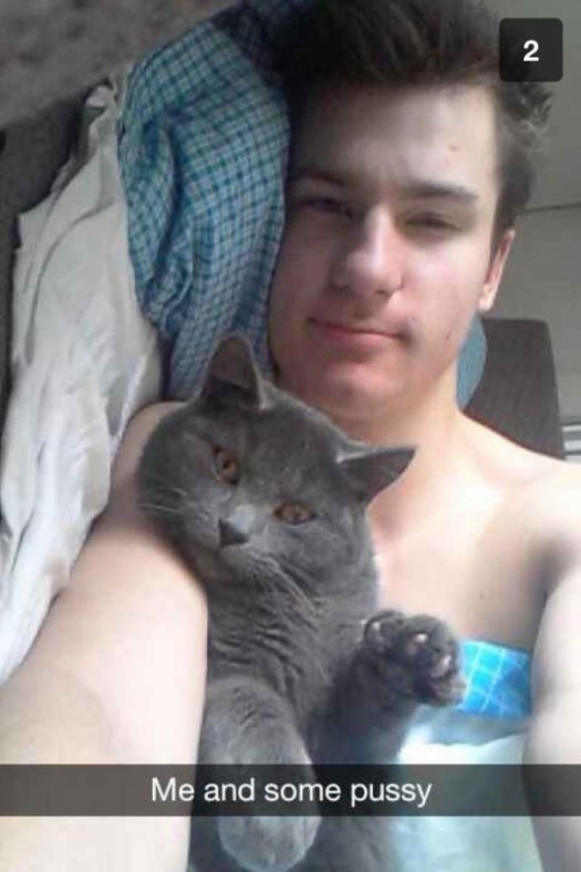 snapchat photo caption - Me and some pussy