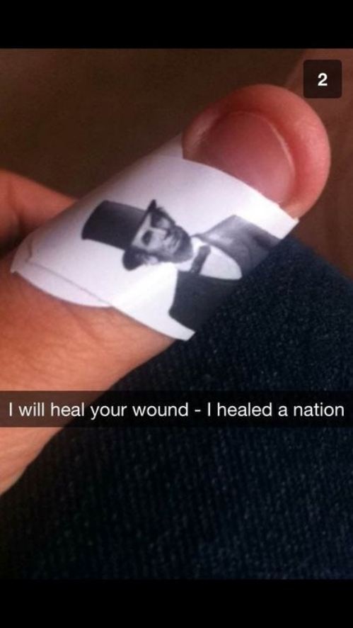 snapchat funny things people snap - I will heal your wound I healed a nation