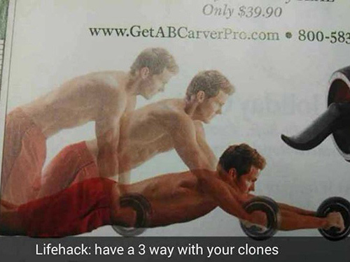 snapchat muscle - Only $39.90 800582 Lifehack have a 3 way with your clones