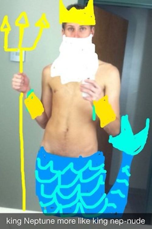 snapchat costume - king Neptune more king nepnude