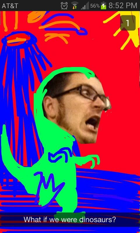 snapchat At&T @ 56% What if we were dinosaurs?