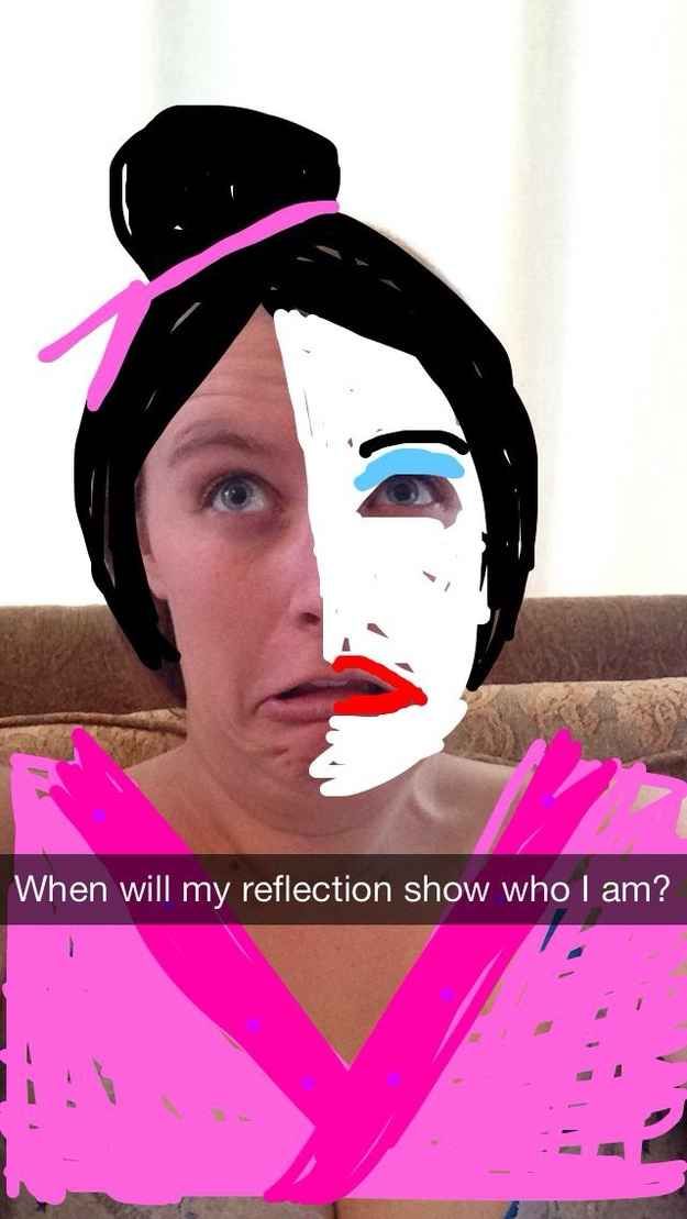 snapchat snapchat princess - When will my reflection show who I am?