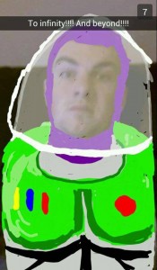 snapchat cartoon - To infinity!!!! And beyond!!!!
