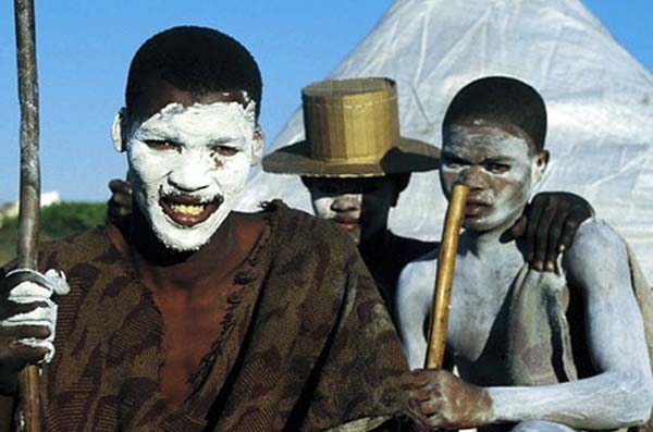 Xhosa circumcision: The Xhosa people of South Africa need to be circumcised before being considered men. The boys are shaved and taken into the mountains. They live in isolation while a surgeon comes to circumcise them, they cannot return home until they have healed completely.