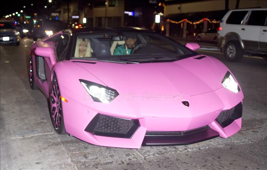 Nicki Minaj dropped 700,000 on a hot pink custom made Lamborghini Aventador