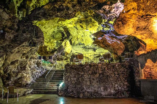 This beautiful, natural cave is a large nightclub.