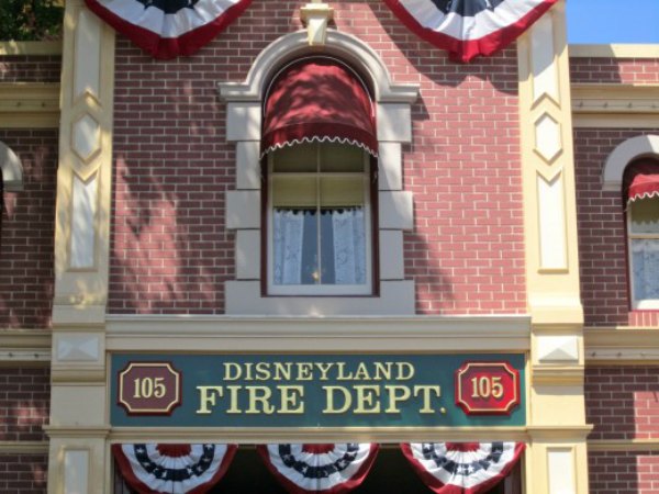 Walt Disney was so busy travelling between Burbank and the construction site of Disneyland that he just had an apartment built at the top of the Fire Station on Main Street. He would always turn the light on to let workers know when he was in the apartment. In remembrance of Walt Disney, the light is always kept on now in the apartment.