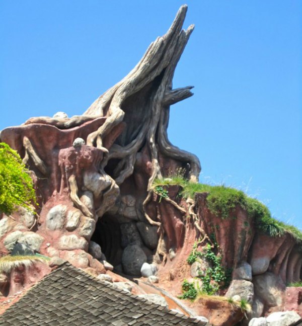Splash Mountain was originally called Flash Mountain because of the camera flash inside of the mountain. Thats why theres the ability to see your pictures at the end of the ride. Previously workers had to manually pull inappropriate pictures from the system so nobody saw, but now its all automated.