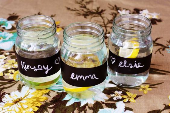 Make them into monogrammed party cups.