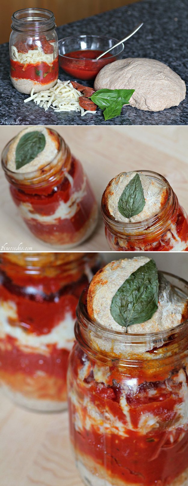Pizza in a jar.