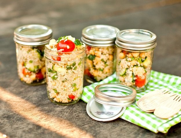 Store salads for a picnic or quick lunch.