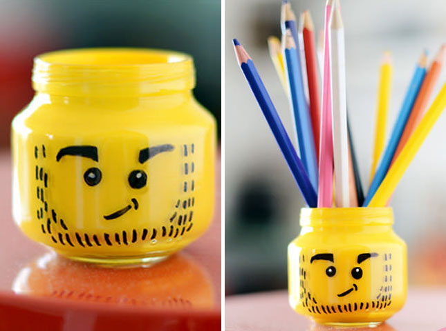 Lego pencil holder.