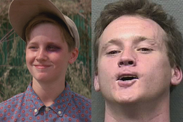Tom Guiry (Scotty Smalls):  After starring in The Sandlot, Guiry landed a variety of roles in films like Lassie, Black Hawk Down, Mystic River, and Strangers With Candy. In 2013, Guiry was arrested at George Bush Intercontinental Airport for having head-butted a police officer who'd informed him that he was too drunk to board. His arrest came shortly after the 20 year reunion of The Sandlot, which Guiry was unable to attend.