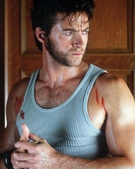 Wolverine (Hugh Jackman): Hugh Jackman is half-animal but all man as Wolverine in the X-Men movies. But who's going to tell him that mutton chops were sooo 1865
