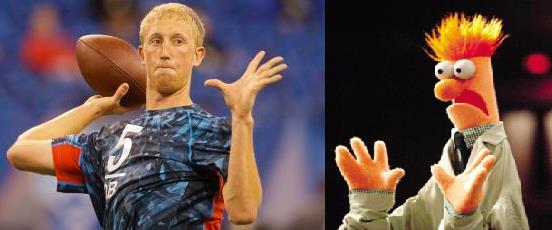 Tampa Bay Buccaneers QB Mike Glennon has a unique look.