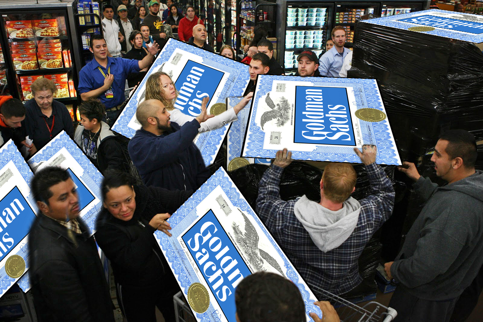 At The Wall Street Walmart On Black Friday Picture eBaum's World