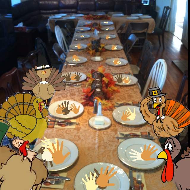 Some where in a alternate dimension, turkeys gather around the table giving thanks and eating some good human meat that uncle bob shot that morning.