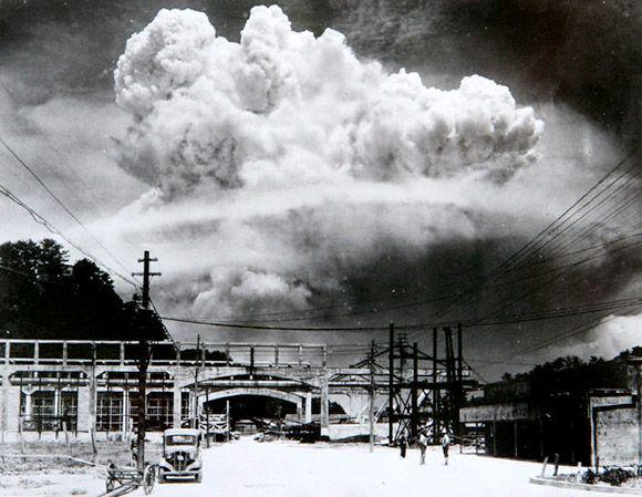 The moment of detonation at Nagasaki August 9, 1945