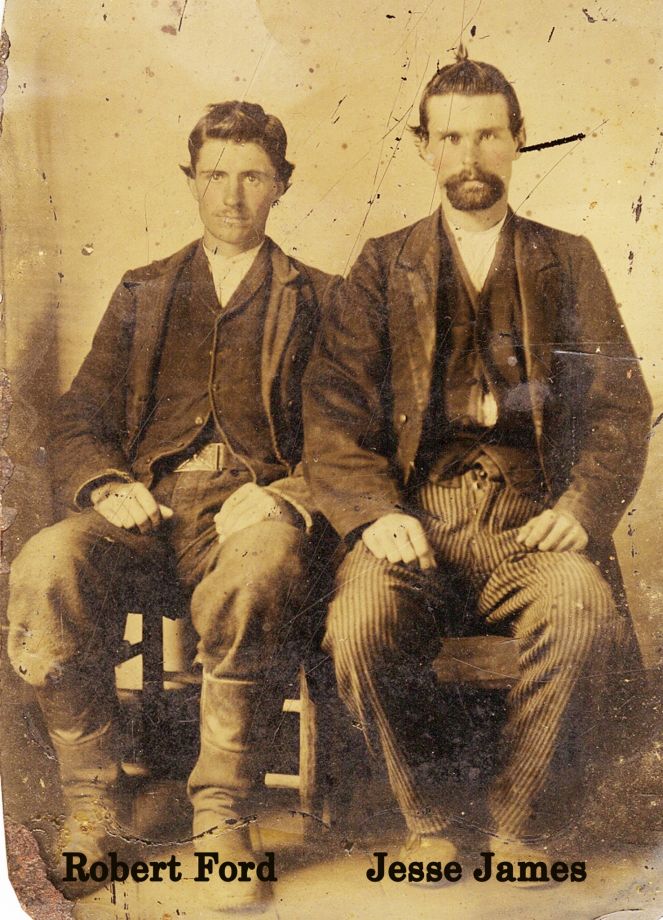 Authenticated photo of Jesse James and Robert Ford, ca.1880’s