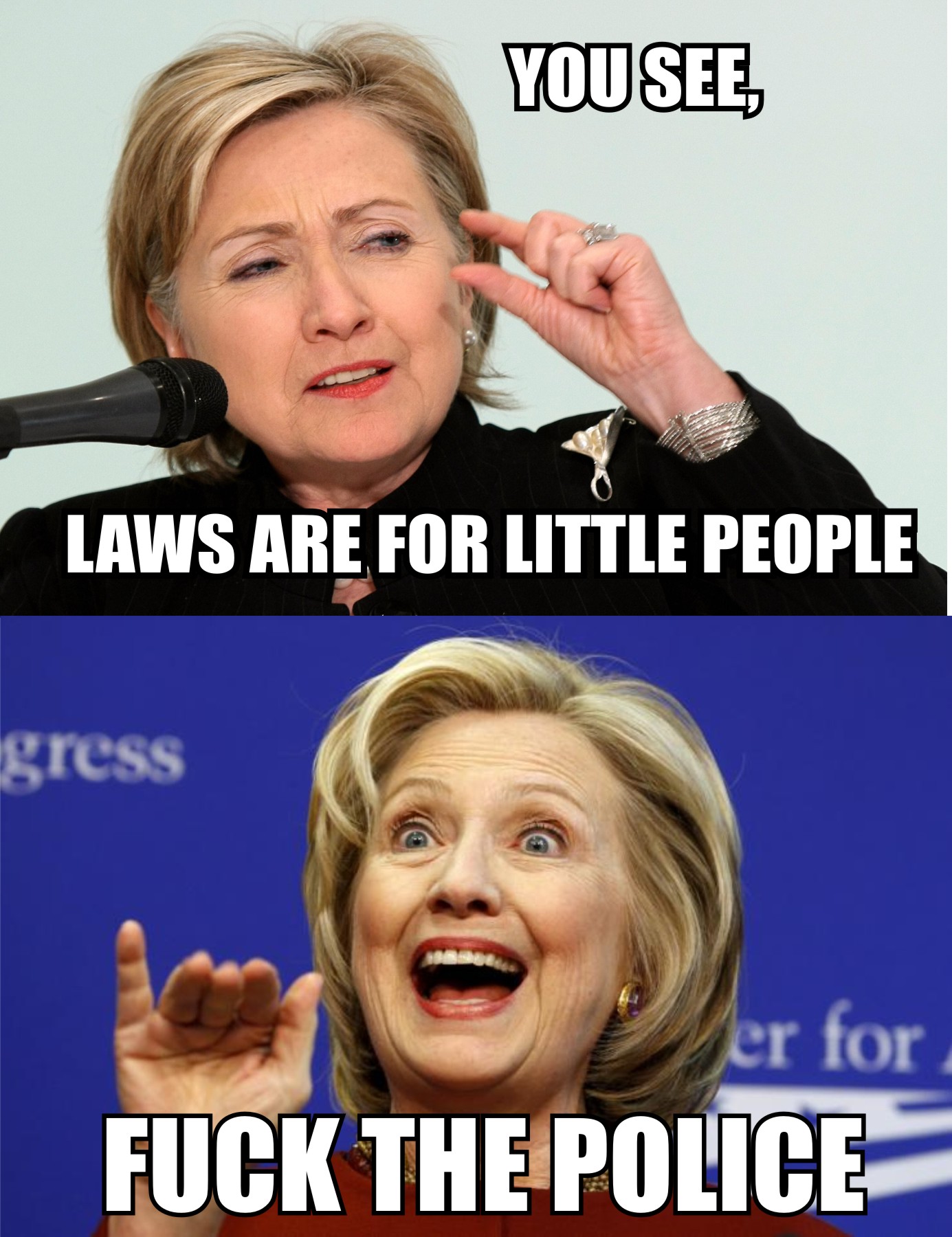 Hillary is above the law.