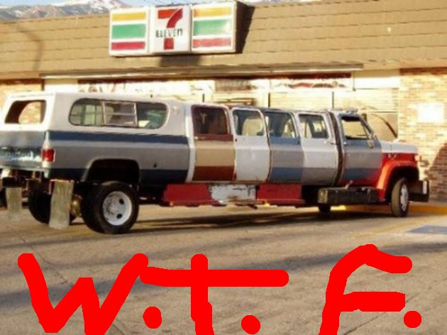 RED NECK STRETCH LIMO?