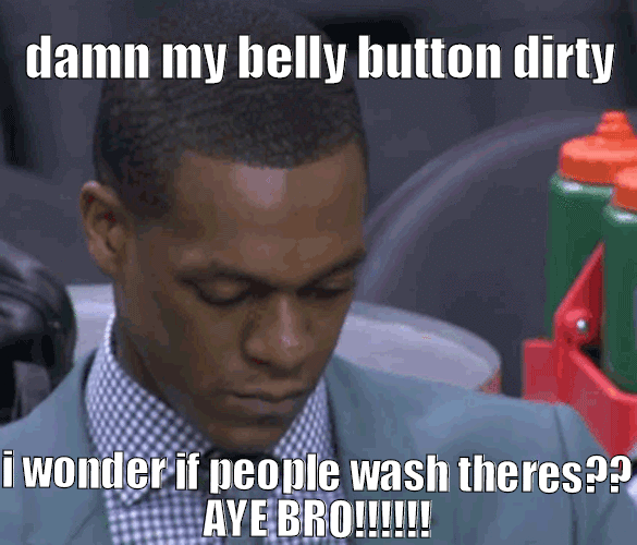 RAJON DONT WASH HIS BELLY BUTTON AND HE"S PICKING IT!!