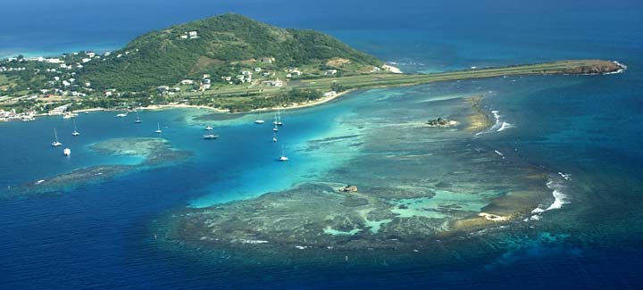 13.Saint Vincent and the Grenadines - 150 square miles - 117,000 people live on these Windward Caribbean islands which gained independence from Britain in 1979.