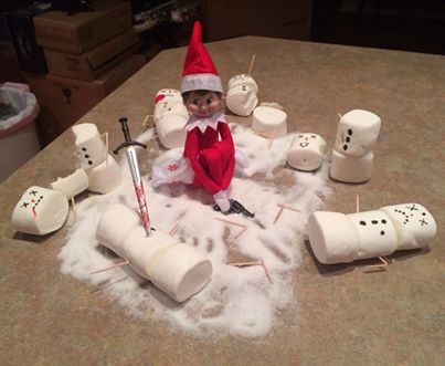 Elf on the shelf Killed Frosty