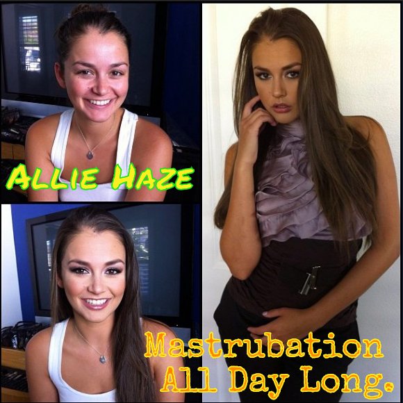 Allie Haze - Masturbation All Day Long. Funny collage.