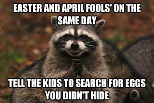 Easter on April fools day?
