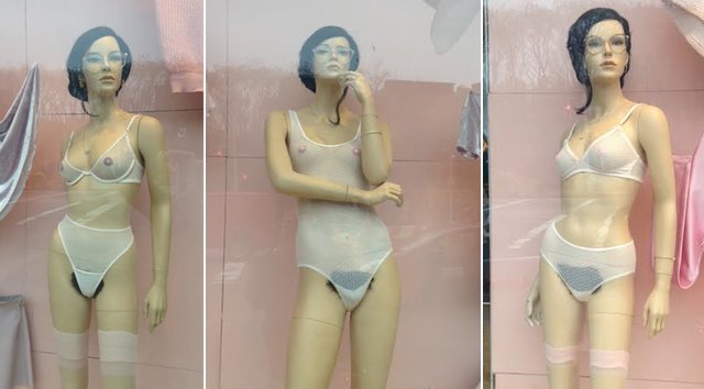 American Apparel Mannequins Now Sporting Full Bush