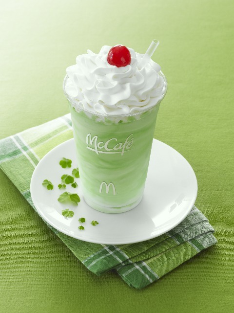 McDonald's - Shamrock ShakeMcDonald's first introduced this mint-flavored shake topped with whipped cream and a cherry in 1970. Since then, it has garnered somewhat of a cult following at McDonald's. Despite such popularity, it can still only be purchased during certain times of the year.