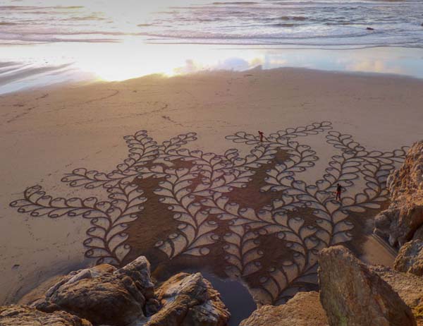 rake beach art of Andres Amador