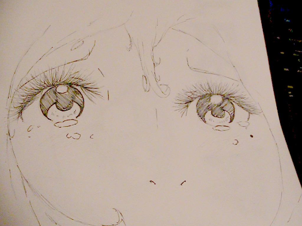 A pair of eyes I drew. I was inspired by Tite Kubo's style of eyes.