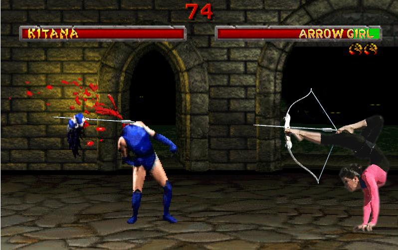 Arrow girl in the classic Mortal Komat.