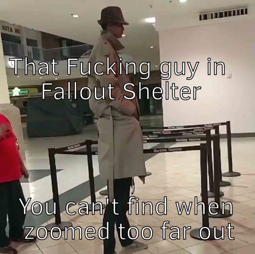 Sneaky sneaky Fallout Shelter guy