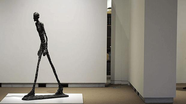 LHomme qui marche Walking Man is the most expensive Sculpture, it's worth 104.3 million.