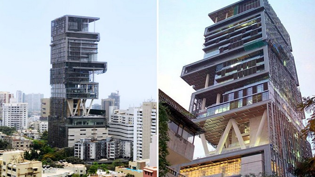 Need a big house, why not this monster? complete with it's own 600 full-time staff members, it's located in downtown Mumbai.